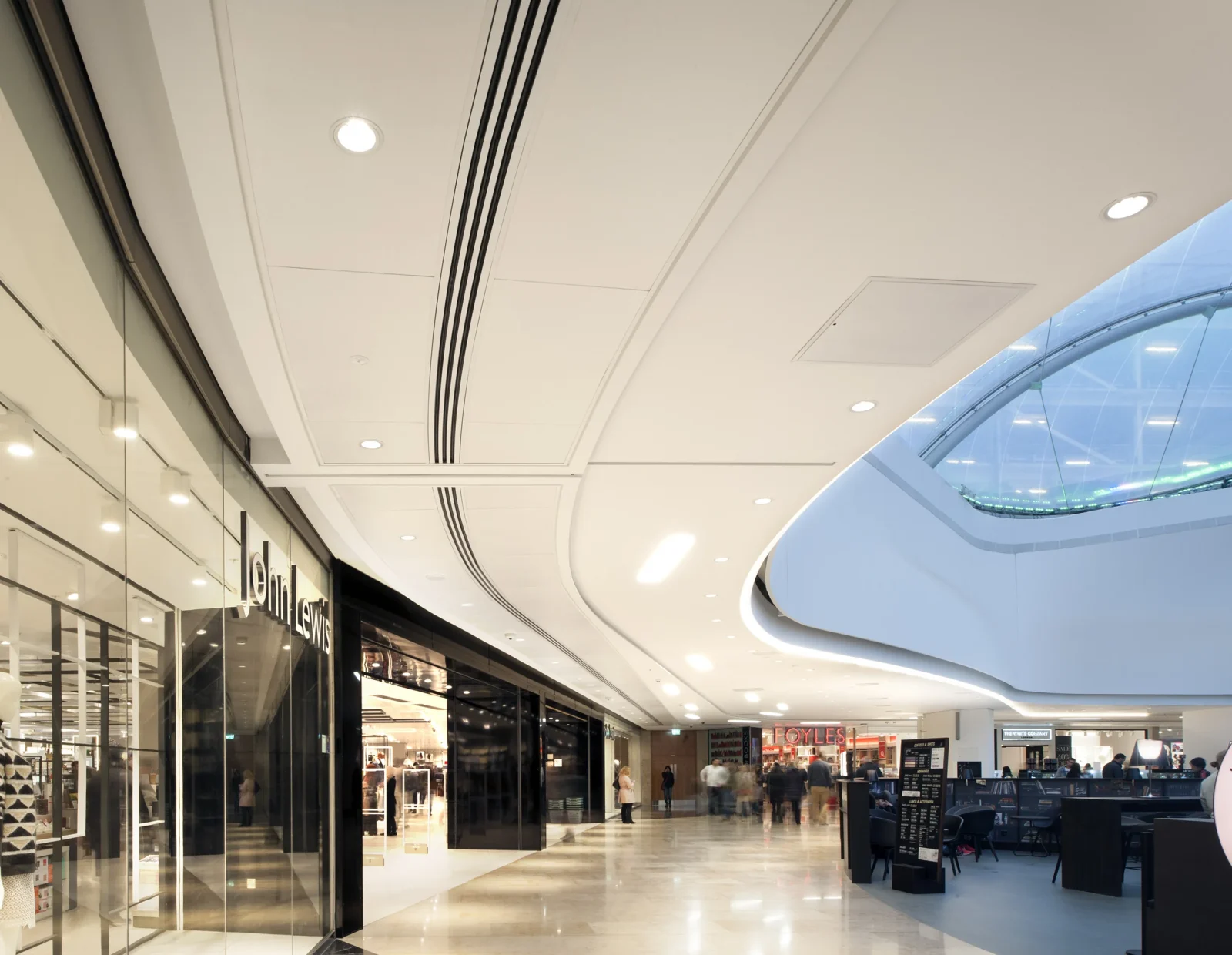 Curved and extra large tiles