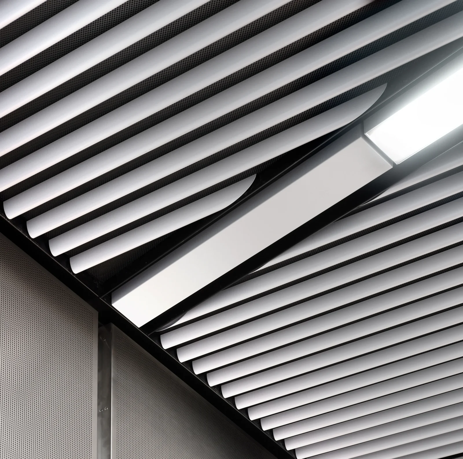 Tapered profiles with acoustic infill tiles