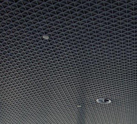 black metal mesh ceiling